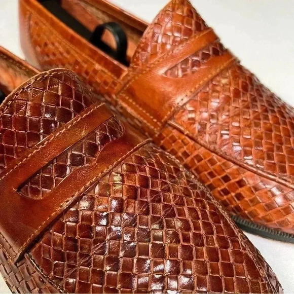 SUNSTEPS MEN'S "BARCLAY" HAND WOVEN SHOES SIZE 6  - used, but beautiful - Picture 6 of 11